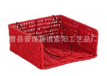 【廠家供應(yīng)紙繩編織收納筐 軟編工藝品 草編儲(chǔ)物收納籃】?jī)r(jià)格_廠家 - 中國(guó)供應(yīng)商